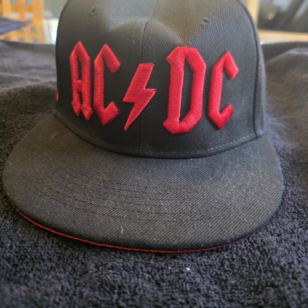 AC/DC Black and Orange Logo Hat